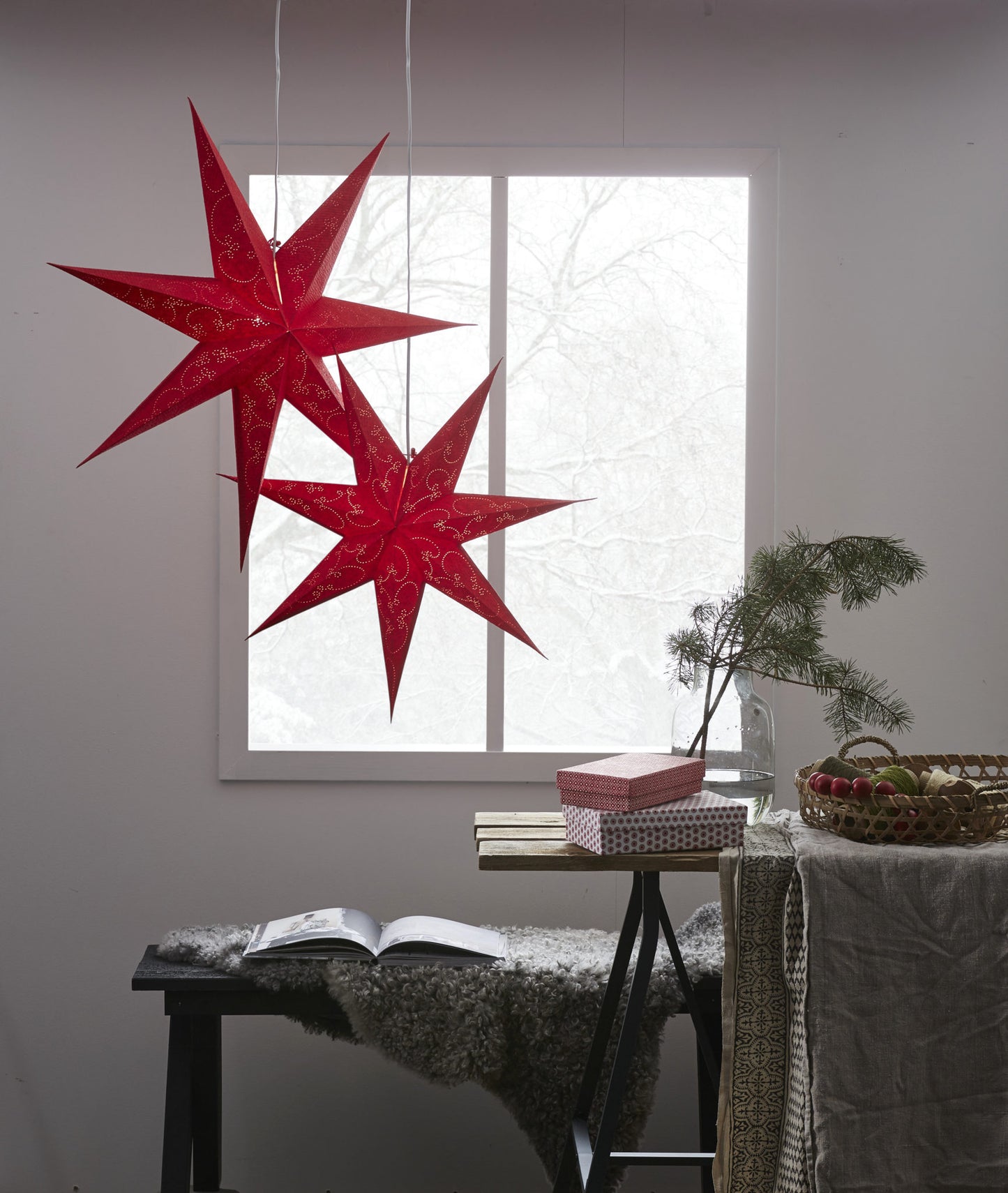 Estrela de papel vermelha image 0