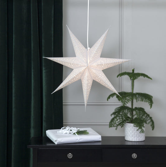 Estrela em papel branca image 1