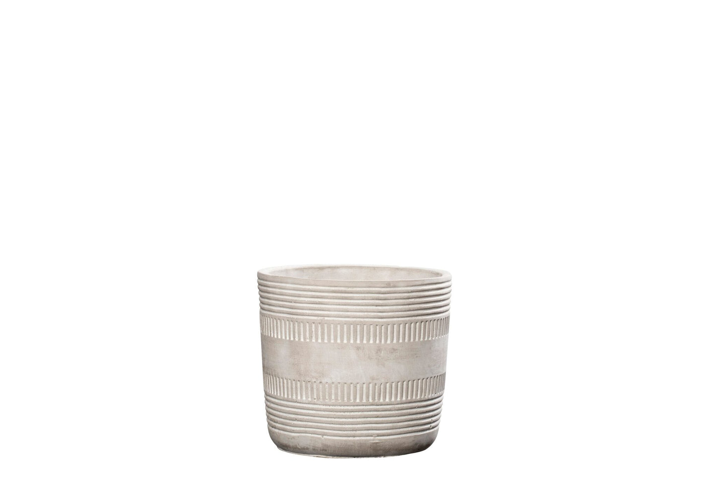 vaso cimento às riscas image 1
