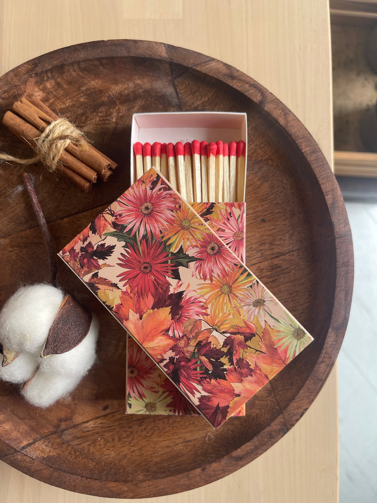 Fósforos floral outono