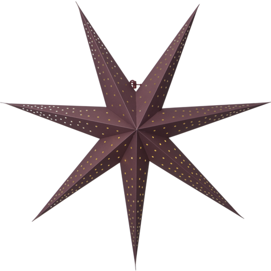 Estrela em papel vermelha castanha image 1