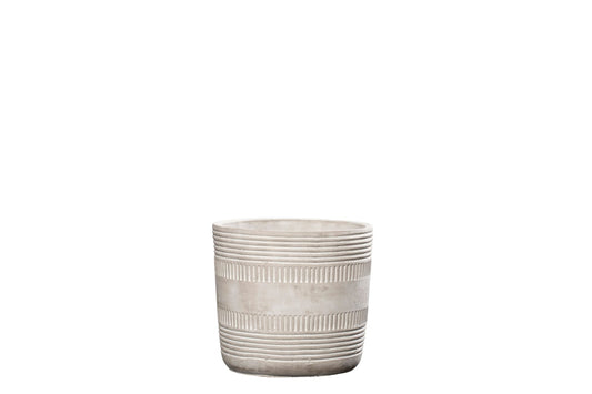 vaso cimento às riscas image 1
