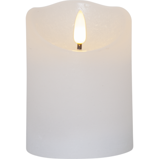 Vela grossa branca LED média