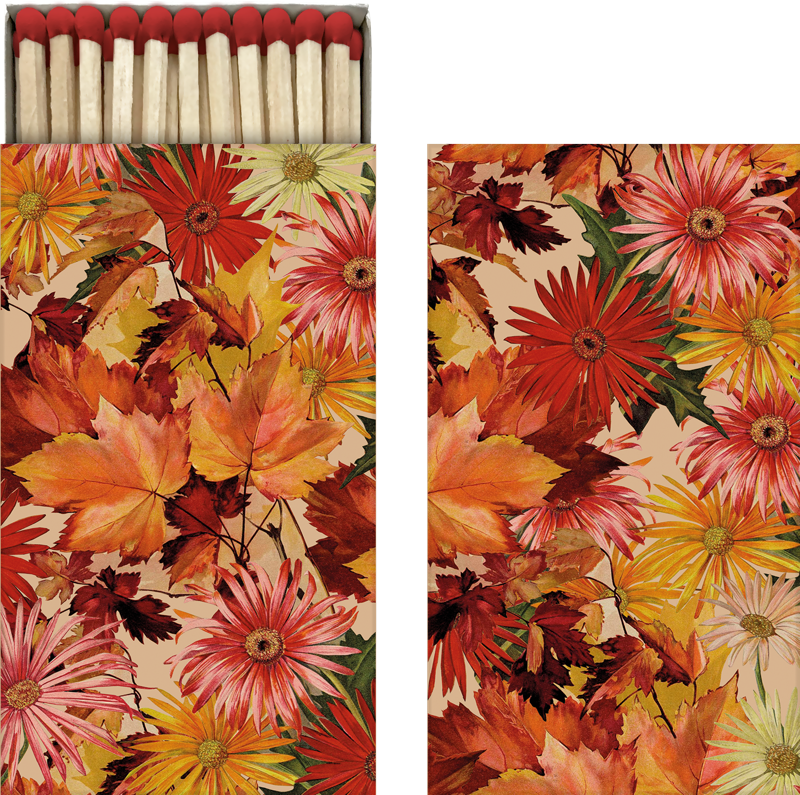 Fósforos floral outono
